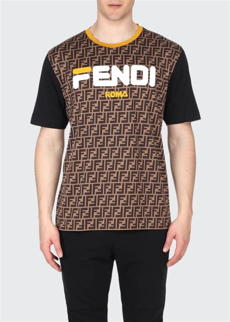 t shirt fendi logo|Fendi graphic tees.